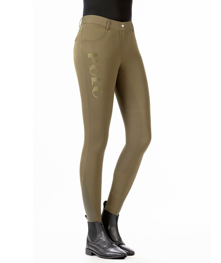 Pantaloni da equitazione donna rinforzo in silicone totale modello Buenos Aires - foto 7