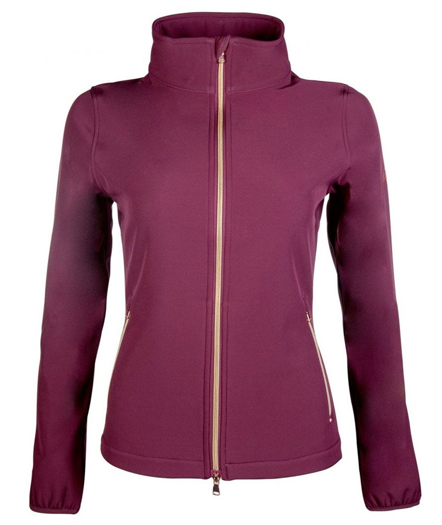 Giacca donna in softshell termoisolante e antivento con tasche zip modello Lily