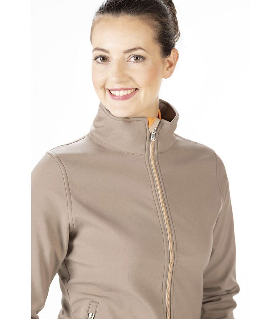 Giacca donna in softshell termoisolante e antivento con tasche zip modello Lily - foto 3