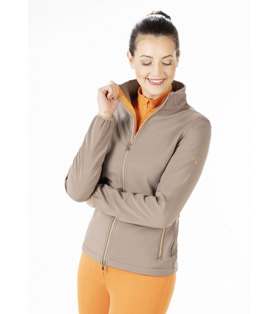 Giacca donna in softshell termoisolante e antivento con tasche zip modello Lily - foto 5