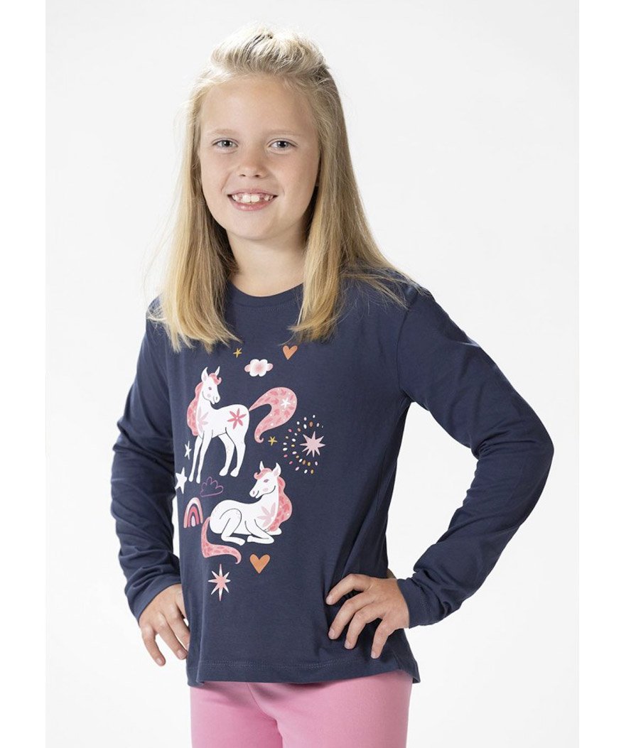 Maglietta a manica lunga per bambina modello Pony Dream - foto 4