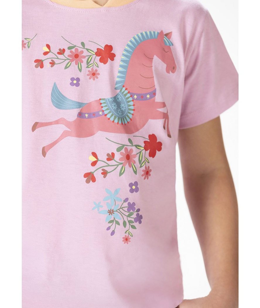 Maglietta a manica corta per bambina modello Flower Pony - foto 4