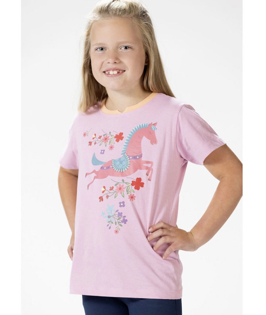 Maglietta a manica corta per bambina modello Flower Pony - foto 8