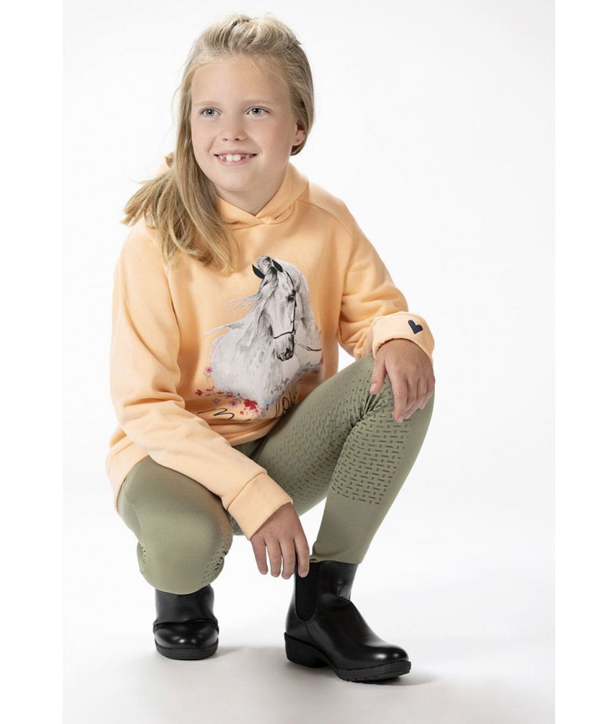 Pantaloni bambina con rinforzo in silicone totale e decoro sulla caviglia modello Horse Sprint - foto 3