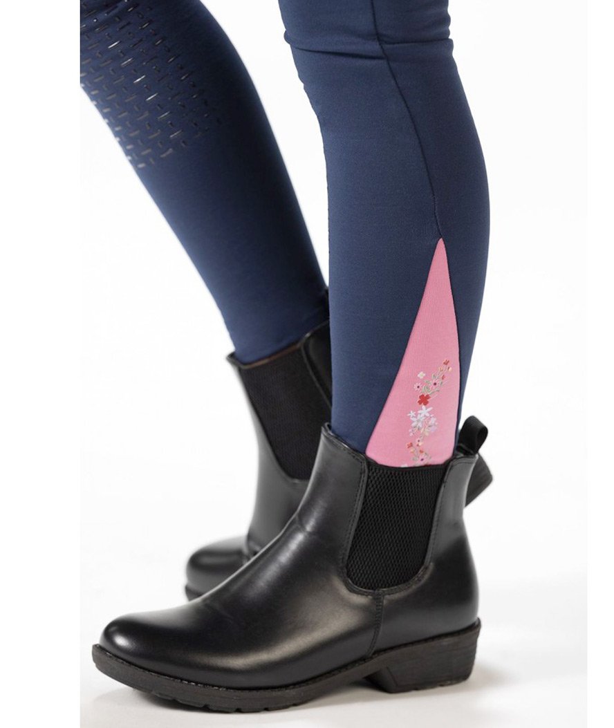 Pantaloni bambina con rinforzo in silicone totale e decoro sulla caviglia modello Horse Sprint - foto 5