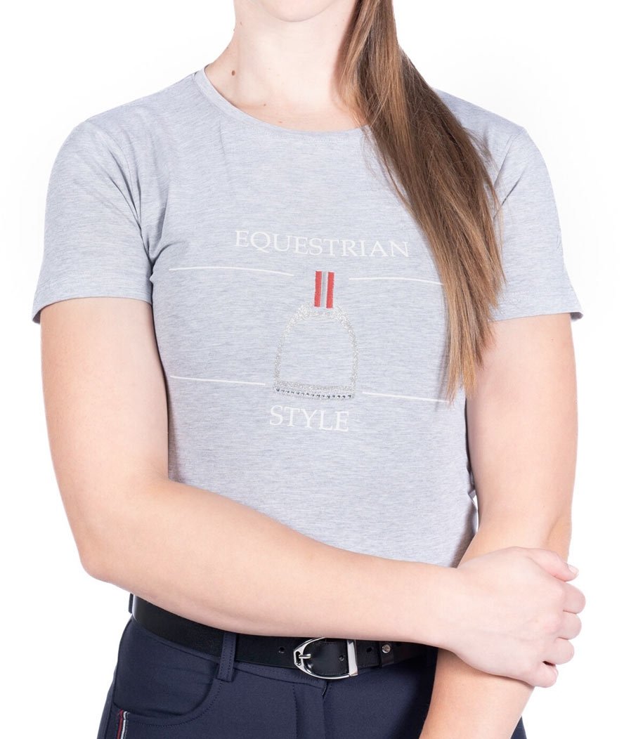 T-Shirt a manica corta da donna modello Equine sports - foto 3