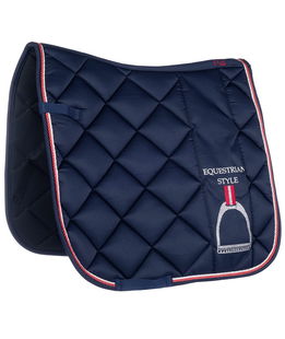 Sottosella rettangolare o dressage modello Equine Sports con imbottitura a rombi