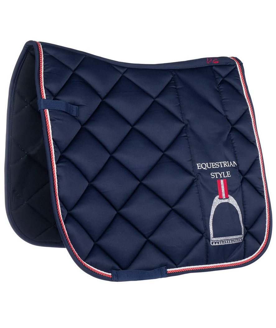 Sottosella rettangolare o dressage con imbottitura a rombi modello Equine Sports