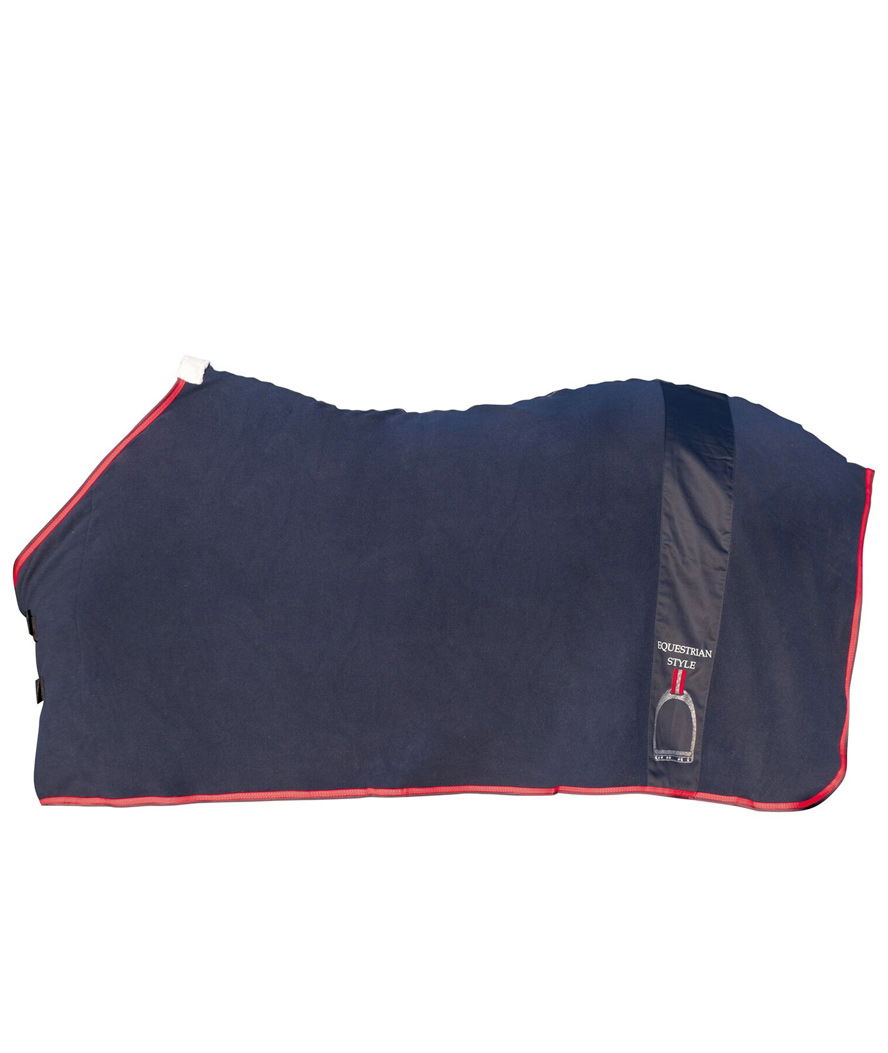 Coperta in pile traspirante con chiusura frontale modello Equine Sports