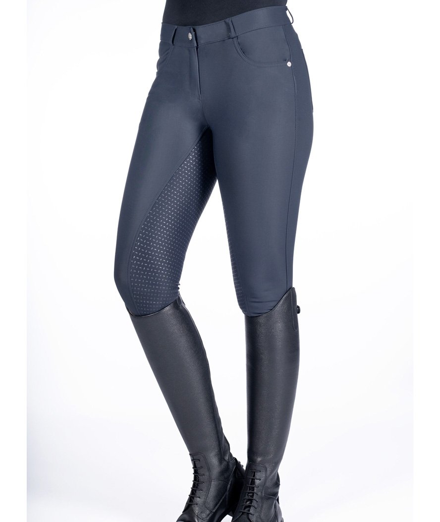 Pantaloni da equitazione donna con grip totale modello Luna - foto 8