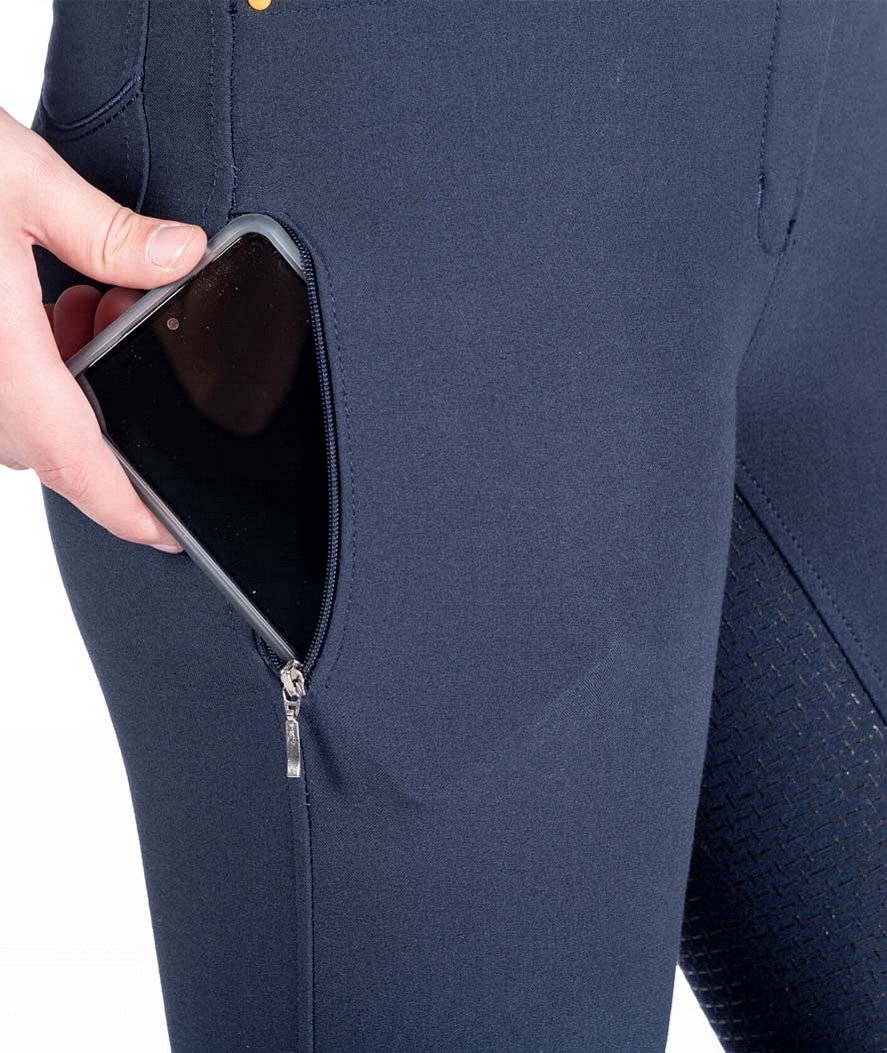 Pantaloni da equitazione donna con grip totale modello Lyon - foto 3