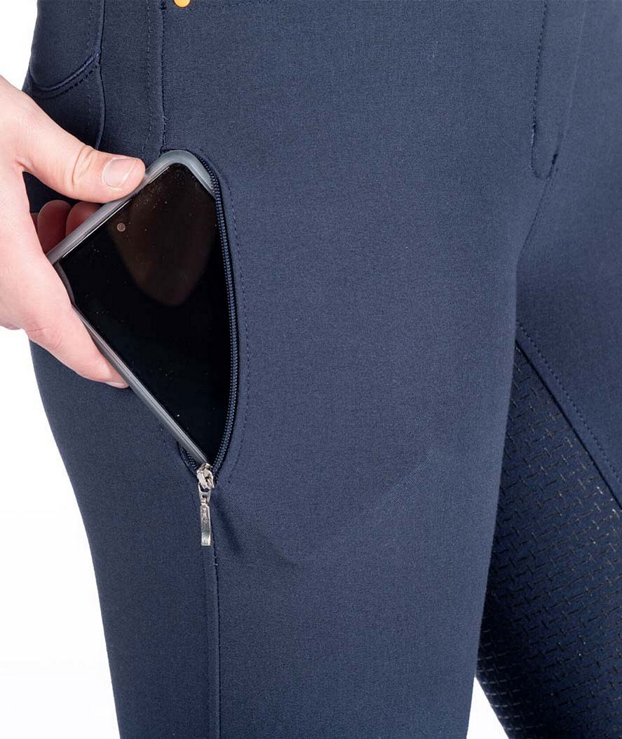 Pantaloni da equitazione donna con grip totale modello Lyon - foto 3