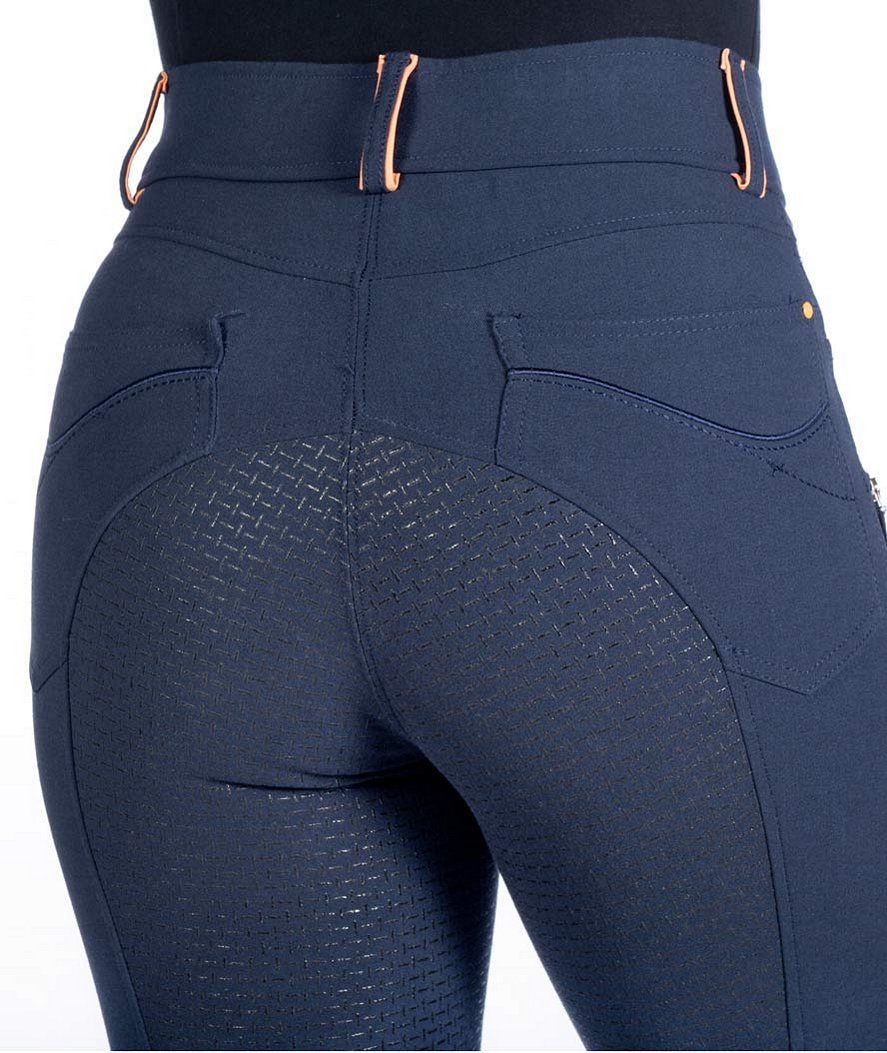 Pantaloni da equitazione donna con grip totale modello Lyon - foto 5