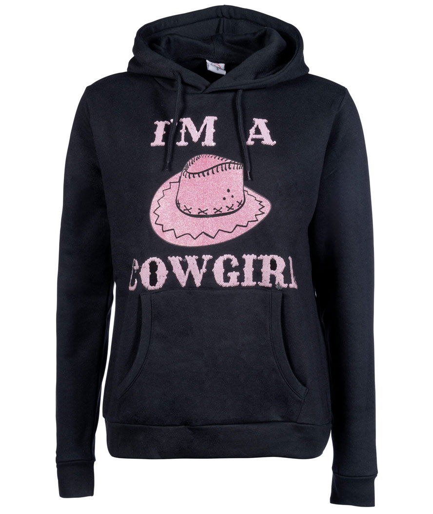 Felpa da equitazione donna con cappuccio modello Cowgirl