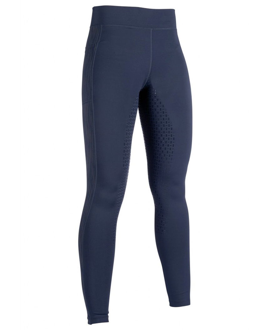 Leggins equitazione donna con grip totale in silicone e dettagli catarifrangenti modello Flow Reflective