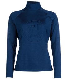 Maglietta termica per donna con ricamo frontale e collo alto modello Lyon