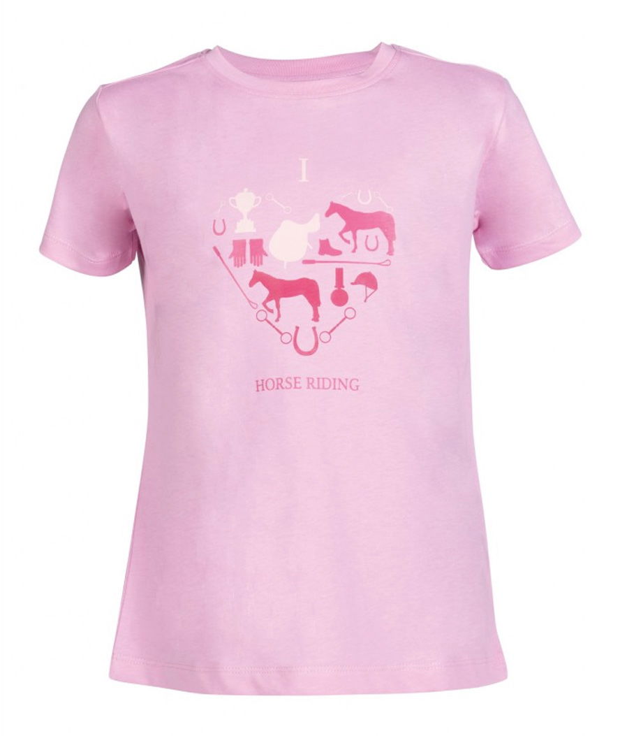 Maglietta a manica corta per bambina modello I love Horse riding