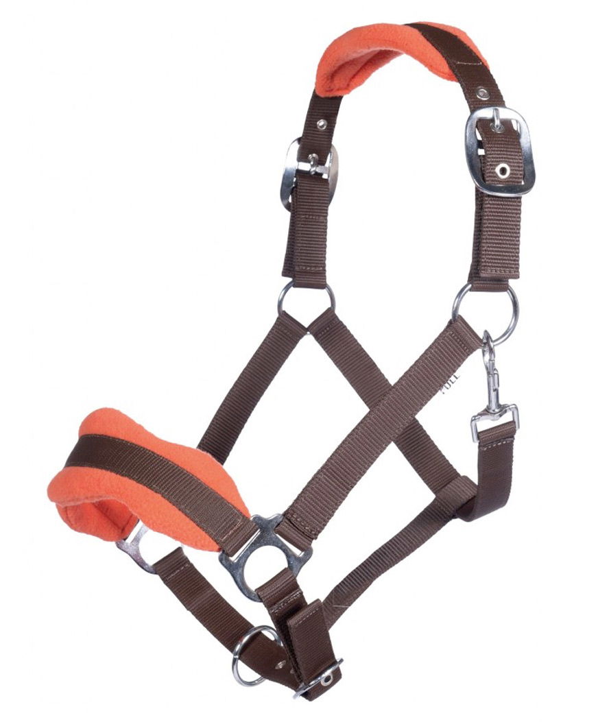 Capezza in nylon con nasalina e sopratesta imbottiti modello Lily