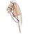 Cavallino giocattolo Hobby Horse HKM con testa peluche e bastone in varie razze