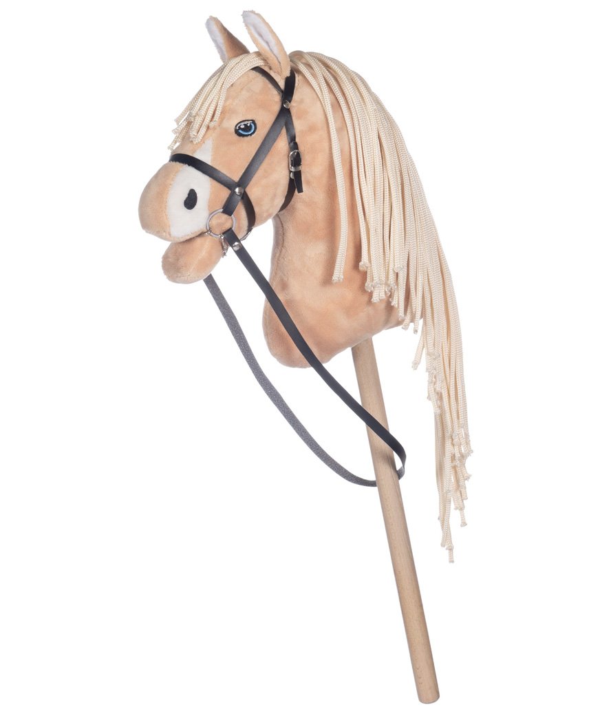 Cavallino giocattolo Hobby Horse HKM con testa peluche e bastone in varie razze