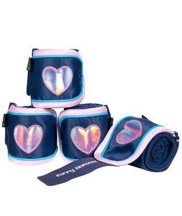 Set 4 Fasce in pile per cavalli modello Funny Horses