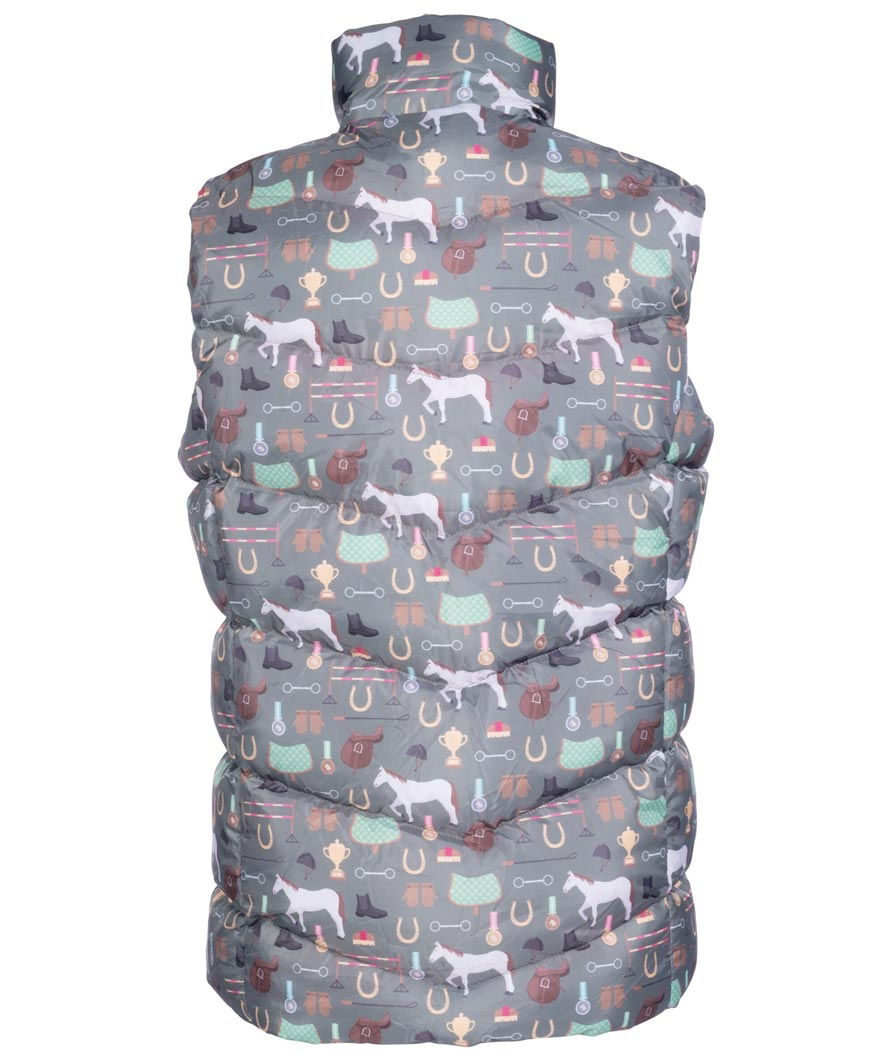 Gilet smanicato da equitazione soggetti equestri per bambina modello Judy - foto 2