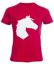 T-shirt bambina da equitazione Bibi&Tina con testa di cavallo