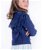 Giacca in velluto con frange sulla schiena per bambina modello Bibi & Tina - foto 2