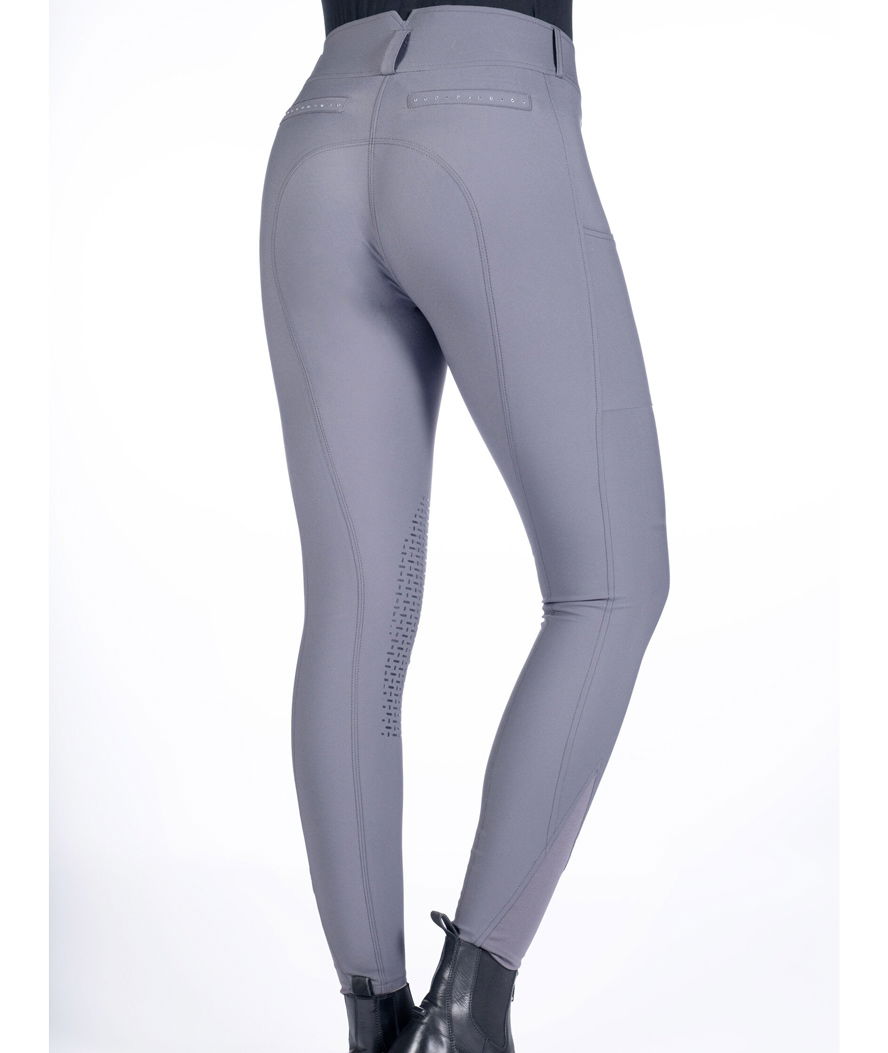 Pantaloni da equitazione donna silicone al ginocchio modello Helene - foto 4