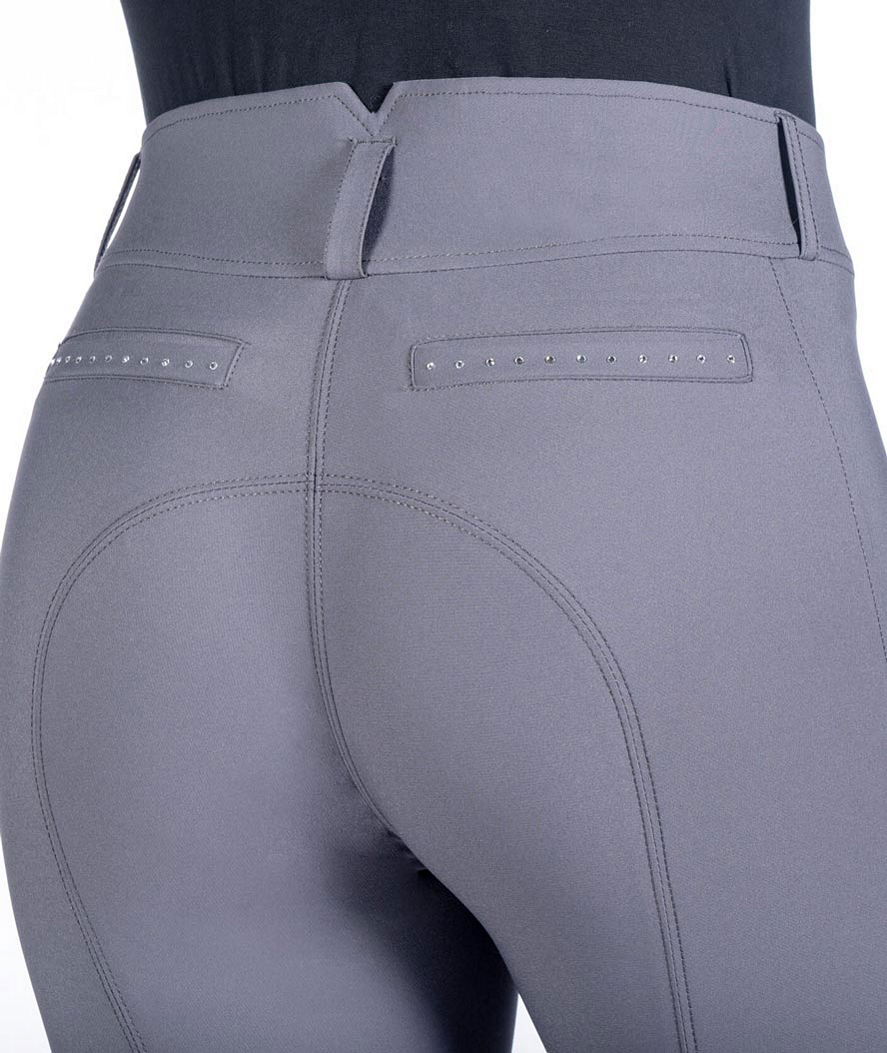 Pantaloni da equitazione donna silicone al ginocchio modello Helene - foto 6