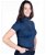 Maglietta tecnica da equitazione a manica corta con zip e strass modello Rosegold Glamour - foto 3