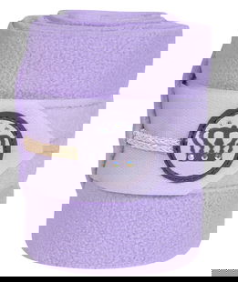Fasce equitazione in pile con passamaneria e corona strass set 4 pezzi modello Lavender Bay
