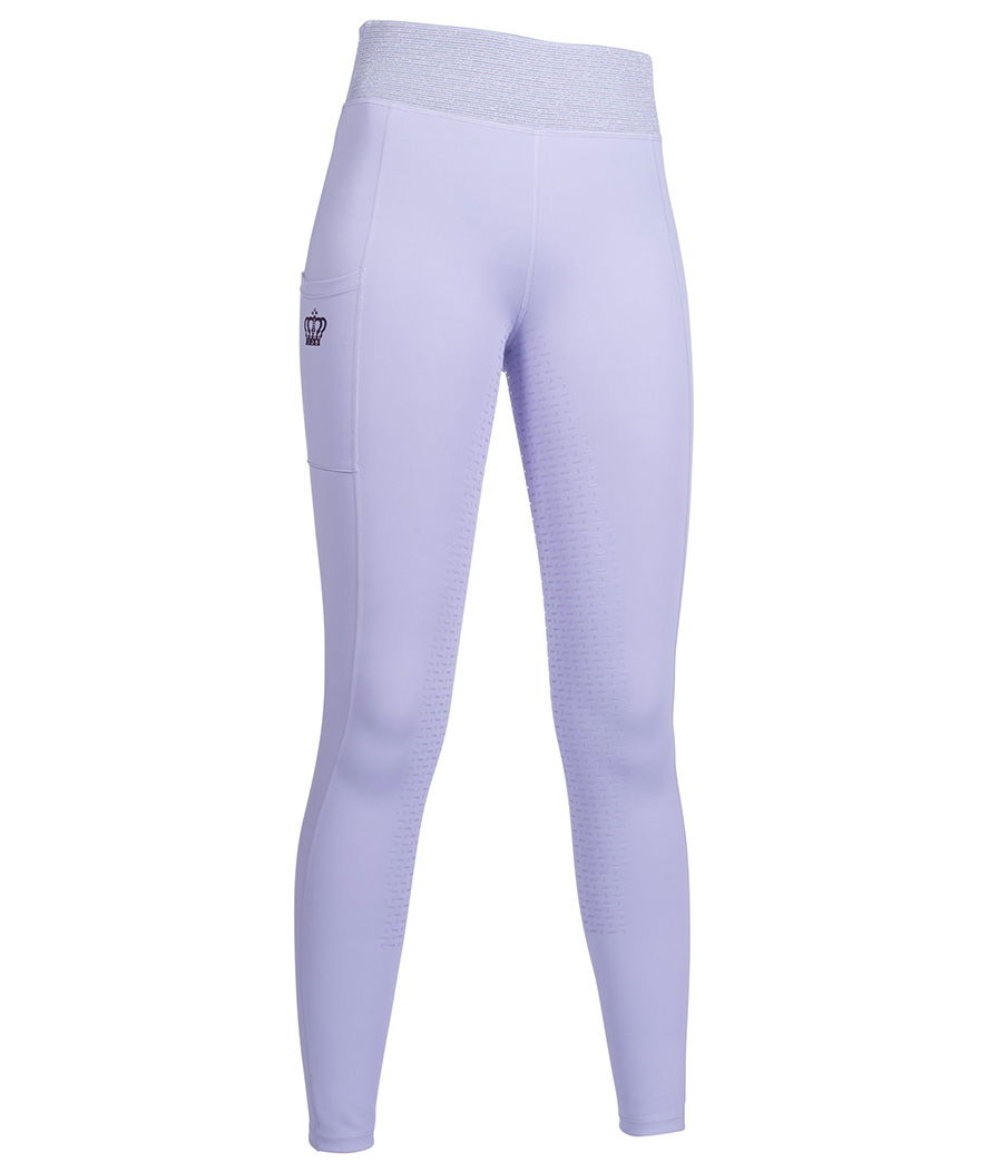 Leggins equitazione con silicone totale interno gamba e fascia alta in vita modello Lavender Bay - foto 1