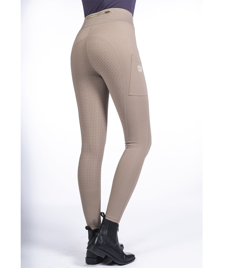 Leggins equitazione con silicone totale interno gamba e fascia alta in vita modello Lavender Bay - foto 7