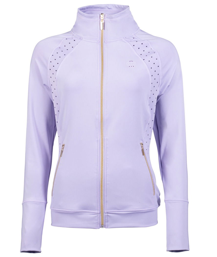 Giacca traspirante da equitazione donna con zip e tasche modello Lavender bay