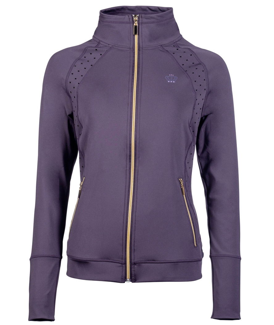 Giacca traspirante da equitazione donna con zip e tasche modello Lavender bay - foto 2