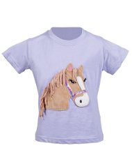 Maglietta equitazione bambina a manica corta modello Lola Fluffy