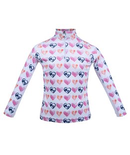 Maglietta tecnica traspirante da equitazione per bambina modello Hearts Kids