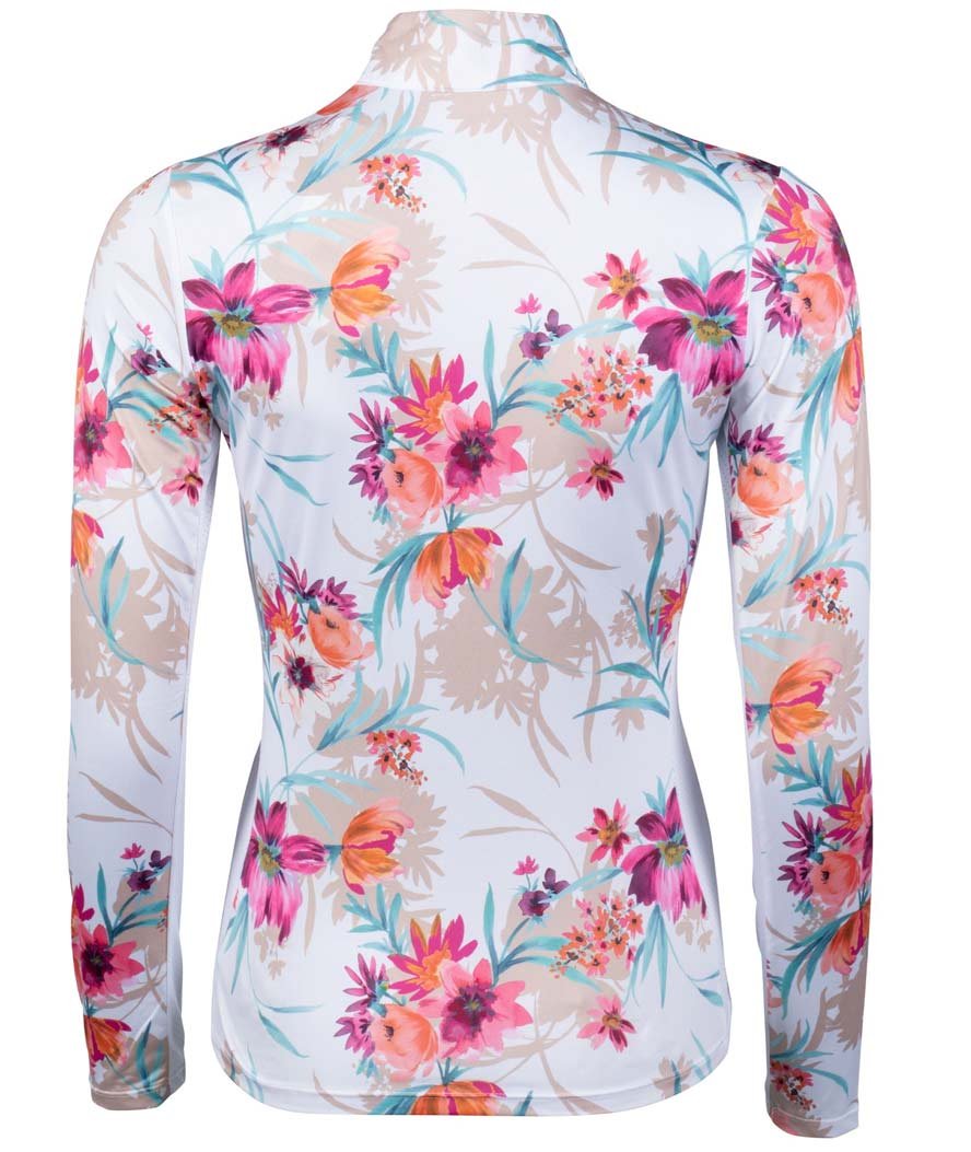 Camicia da equitazione a manica lunga con fantasia fiori modello Flower - foto 2