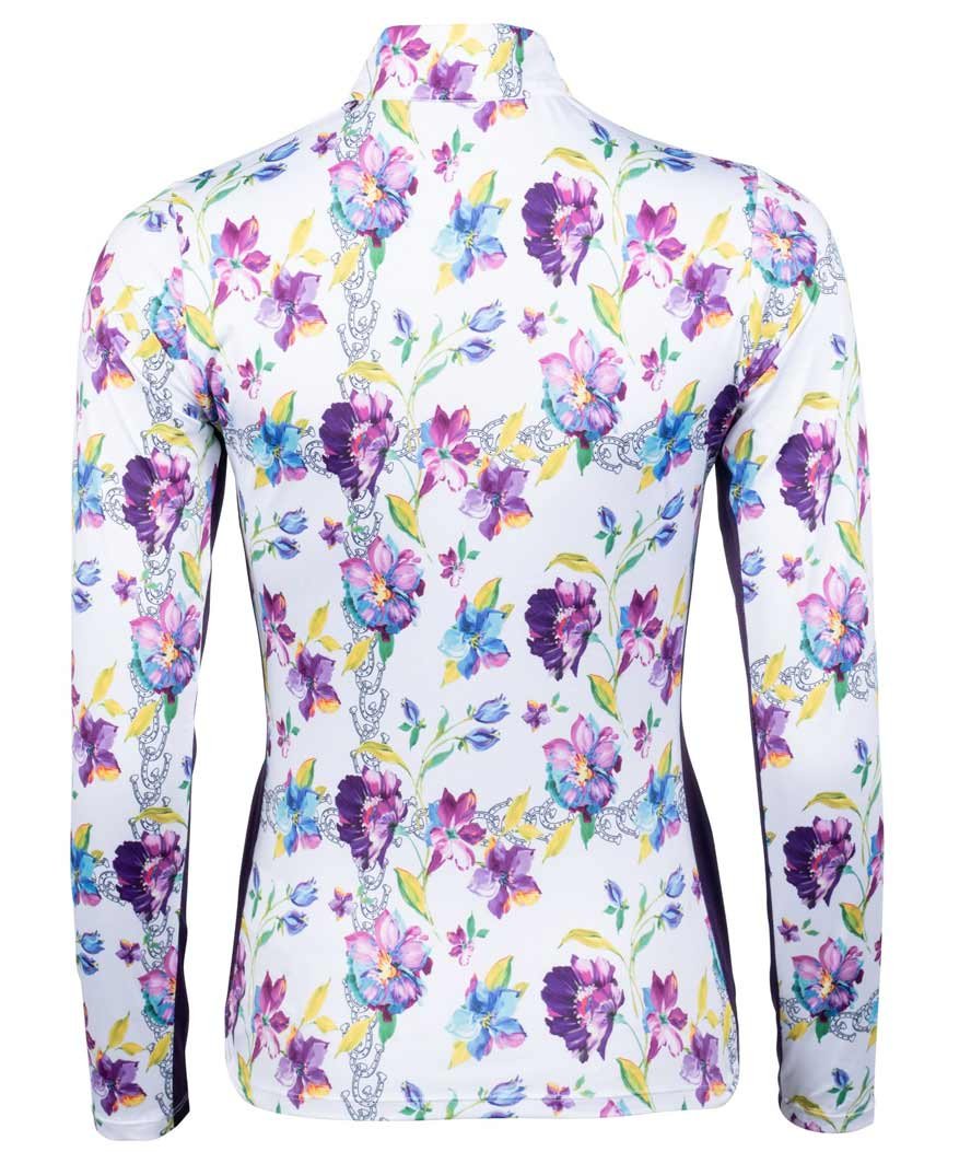 Camicia da equitazione a manica lunga con fantasia fiori modello Lilac Flower - foto 2
