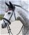 Cuffietta antimosche per cavalli con passamaneria e strass decorativi modello Rosewood - foto 2