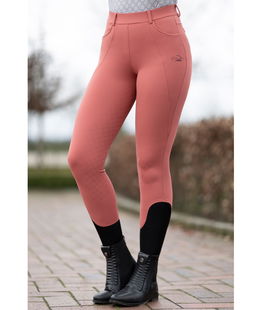 Leggings da donna per equitazione modello Rosewood con silicone totale