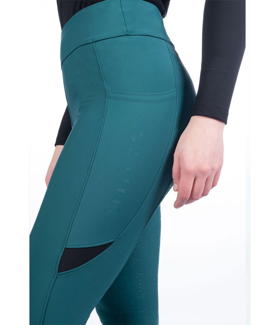 Leggings equitazione modello Port Royal con silicone totale e tasche laterali - foto 4