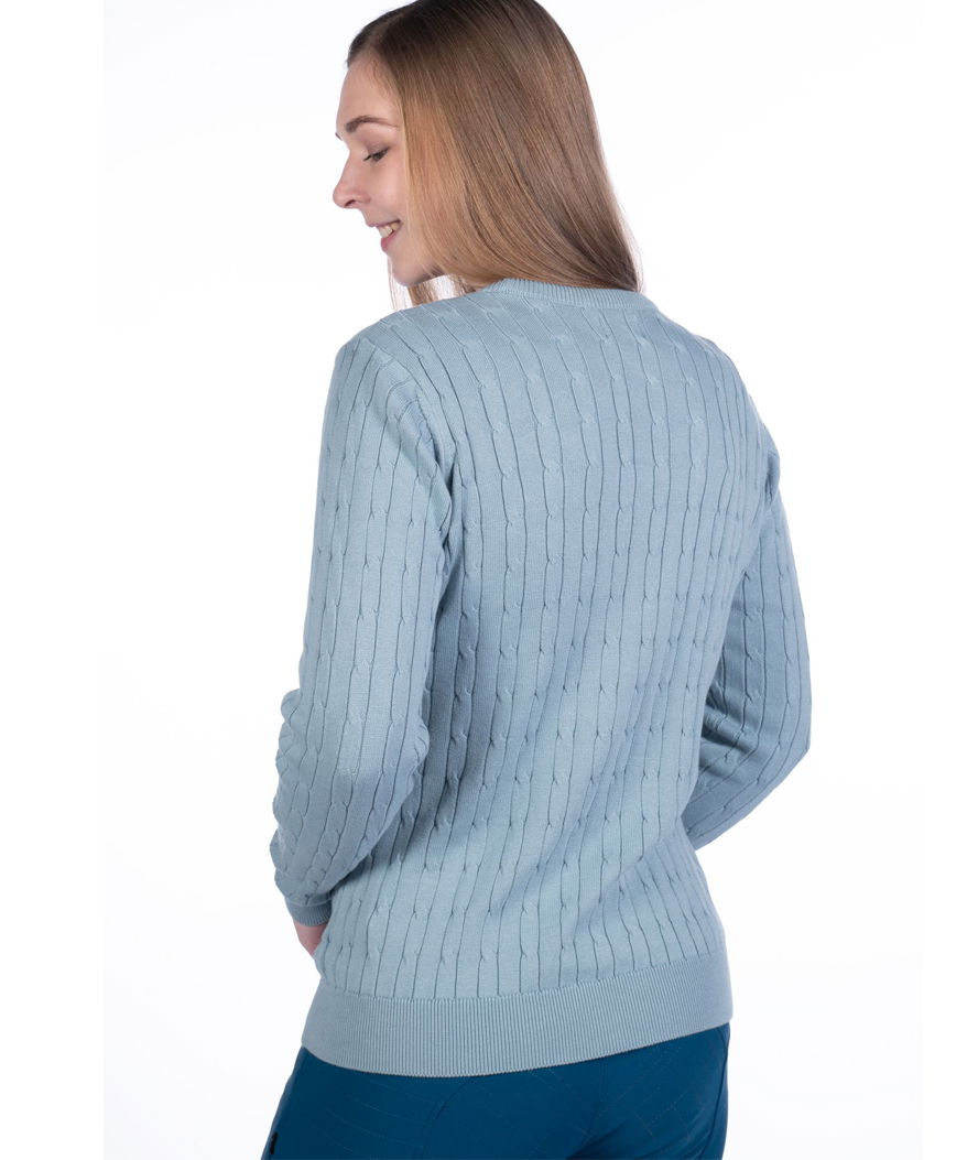 Pullover da donna modello Port Royal in tessuto a maglia con filetto ricamato sul petto - foto 5