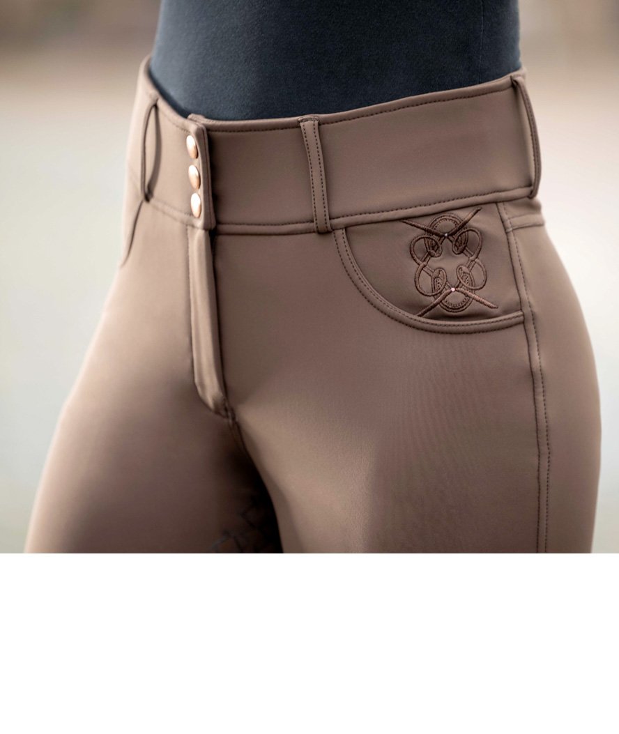 Pantaloni da donna a vita alta per equitazione modello Artic Bay con silicone totale
 - foto 1