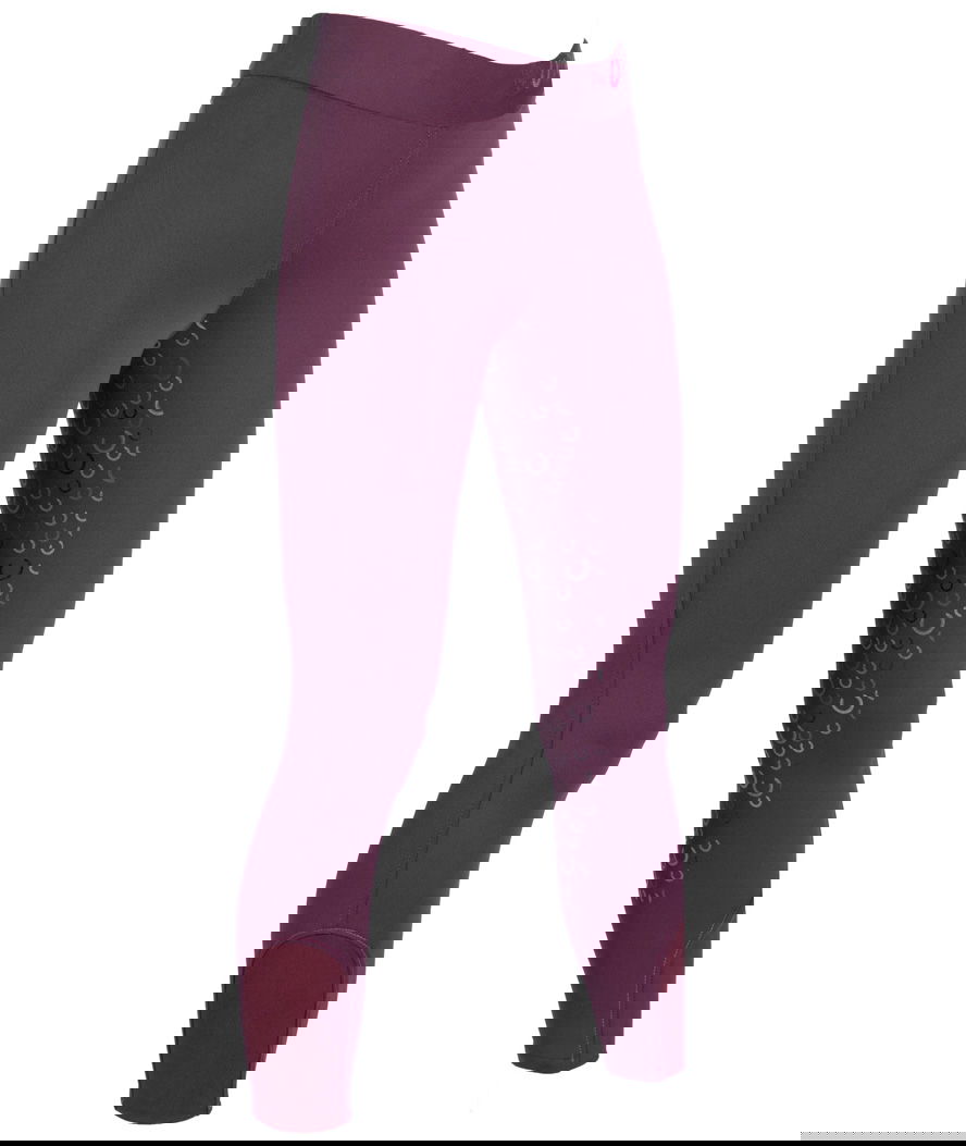 Leggings da bambina per equitazione modello Alva con silicone totale
