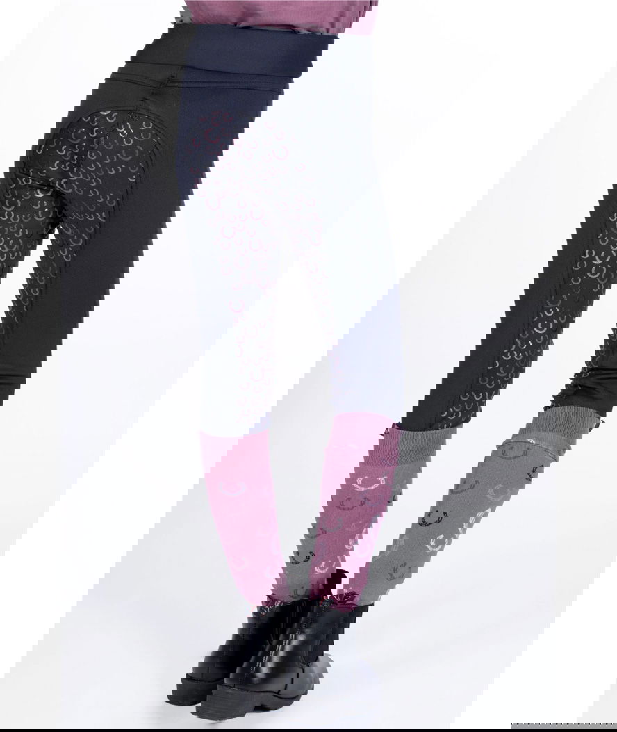 Leggings da bambina per equitazione modello Alva con silicone totale
 - foto 4