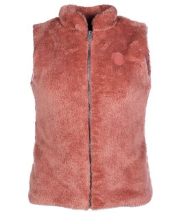 Gilet in pile e pelliccetta per bambina e ragazza modello Ruby