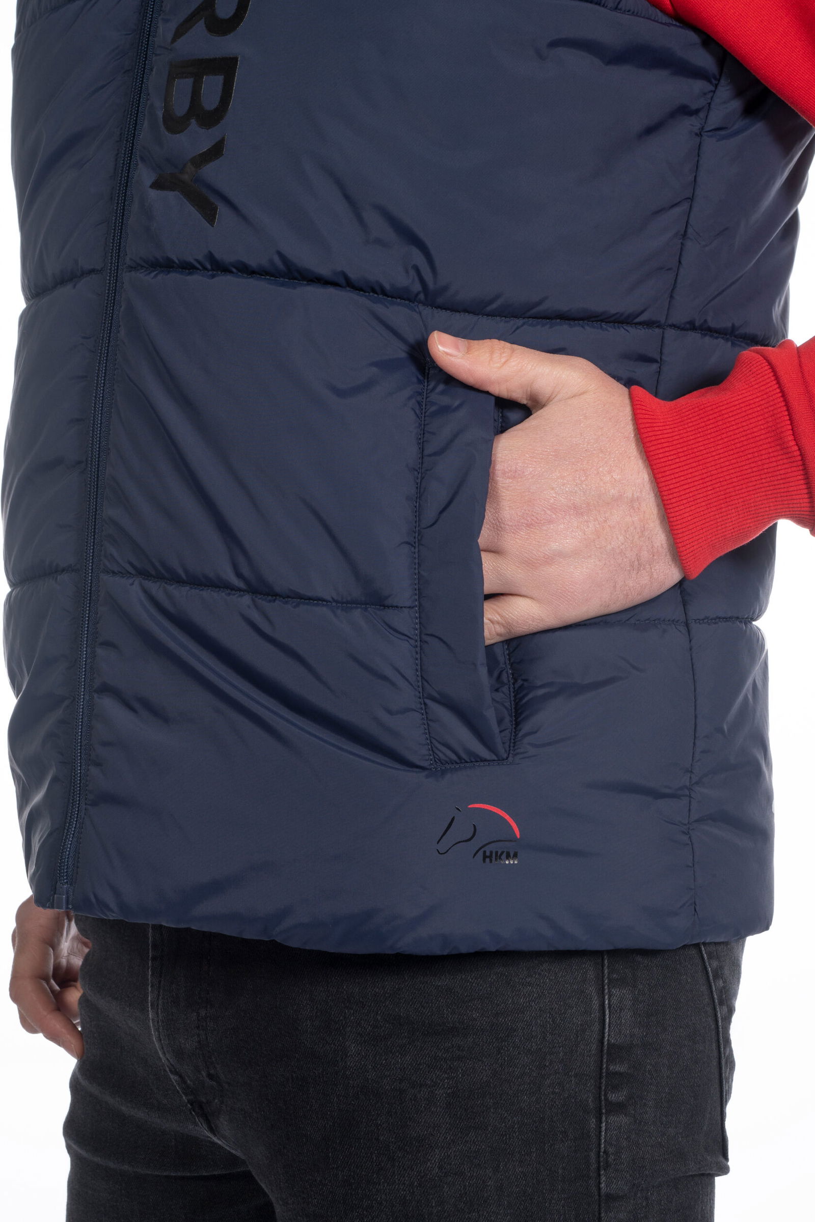 Gilet equitazione unisex smanicato imbottito modello Derby - foto 7