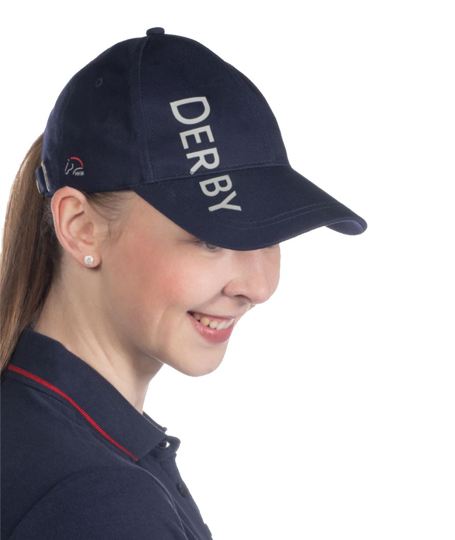 Cappello rigido regolabile con visiera curva modello Derby con stampa